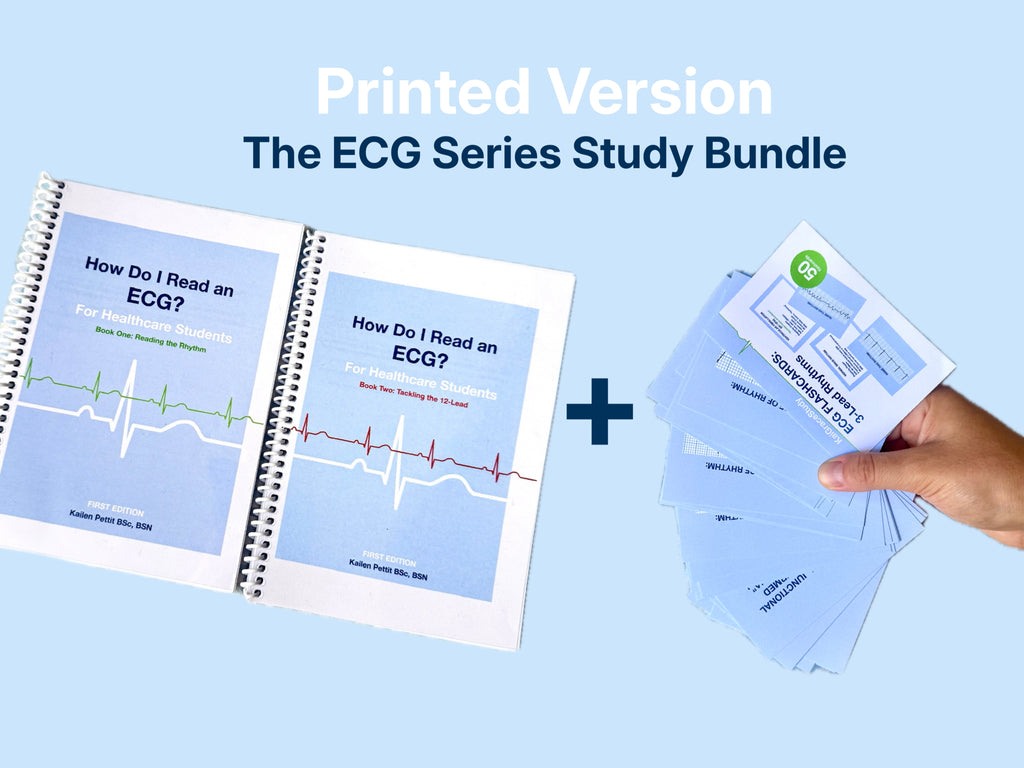 🌟(Hard Copy) Study Bundle (ECG Series + Flashcards)