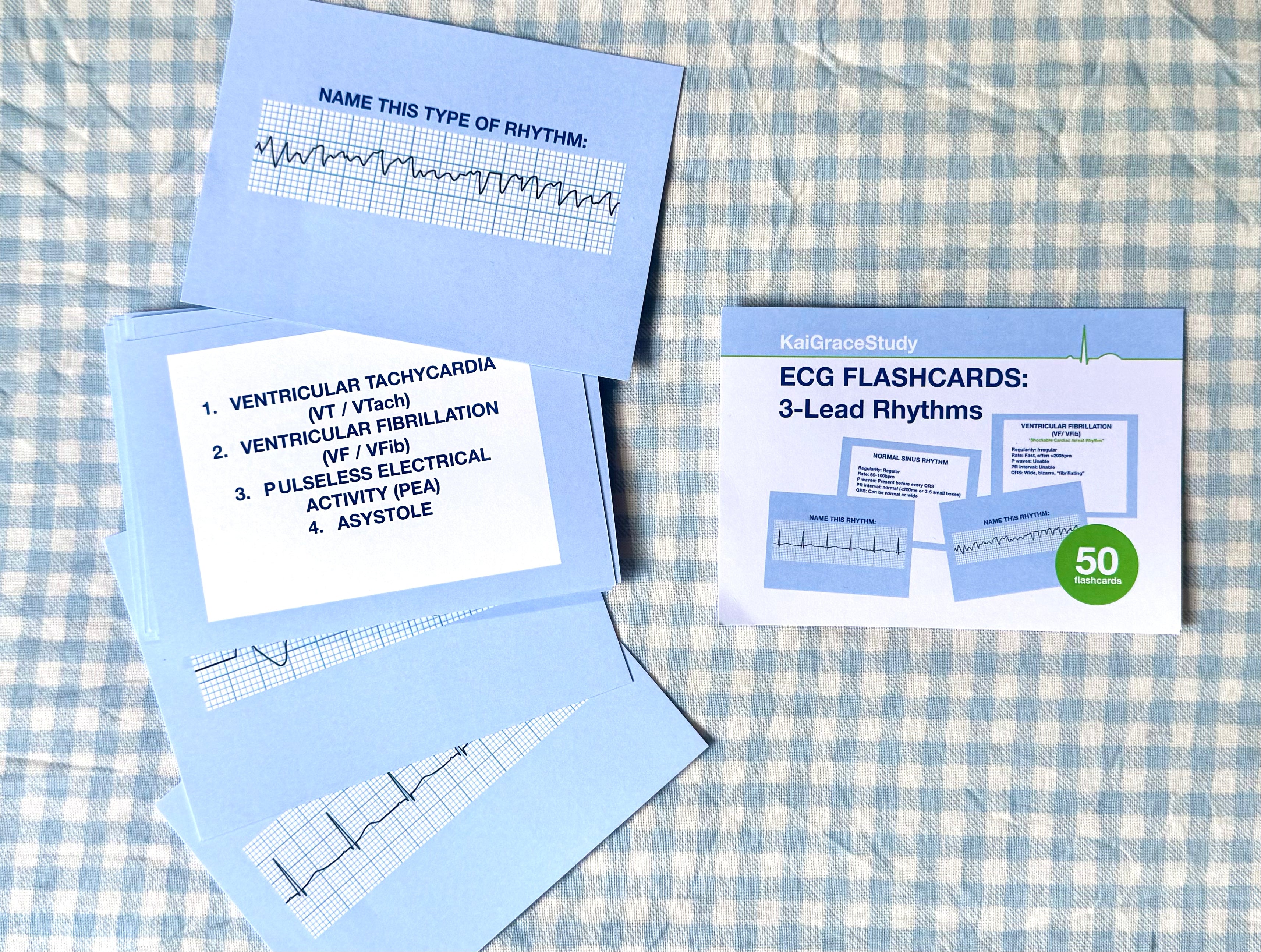 🌟NEW! ECG Rhythms Flashcards