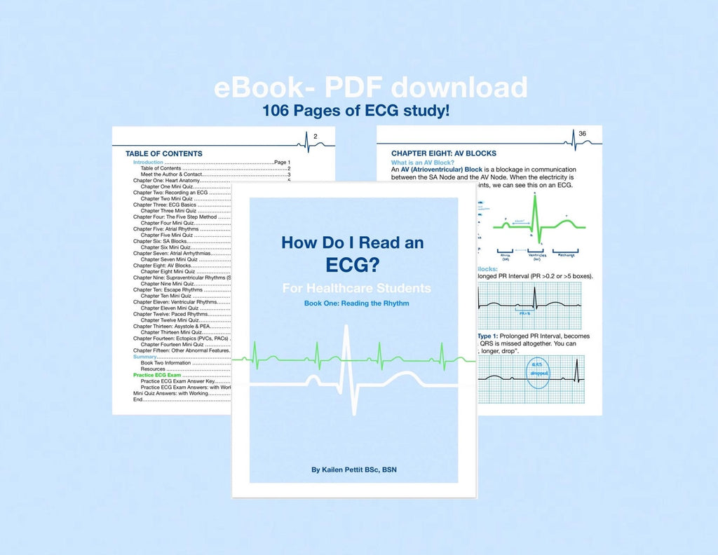 🌟(eBooks) Study Bundle (ECG Series + Flashcards)